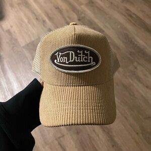 Von Dutch Corduroy Trucker Hat (Customized)